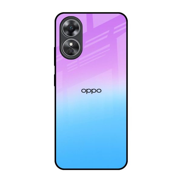 Unicorn Pattern Glass Case for OPPO A17 For Sale