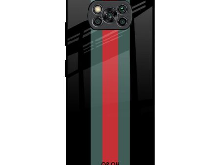 Vertical Stripes Glass Case for Poco X3 Pro Sale