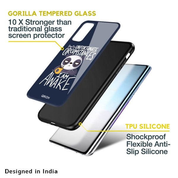 Struggling Panda Glass Case for Samsung Galaxy M13 For Discount