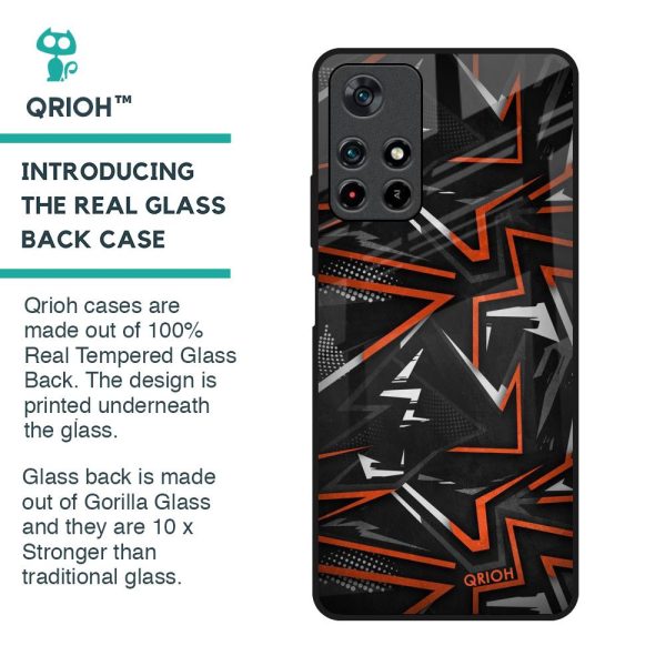 Vector Art Glass Case for Redmi Note 11T 5G Online now