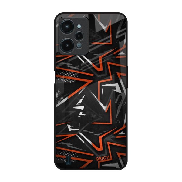 Vector Art Glass Case for Realme C31 Fashion