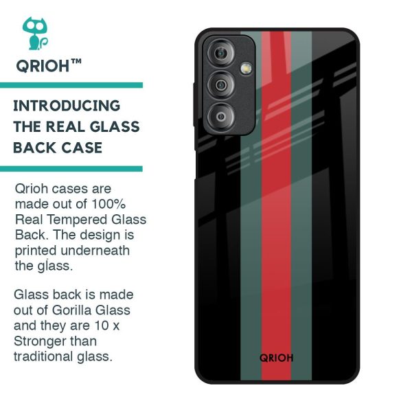 Vertical Stripes Glass Case for Samsung Galaxy F23 5G Supply