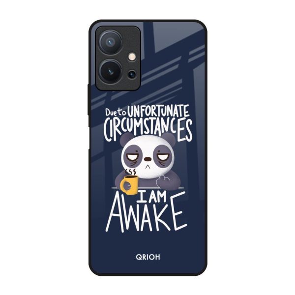 Struggling Panda Glass Case for Vivo T1 5G Online now