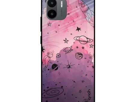 Space Doodles Glass Case for Redmi A1 For Sale