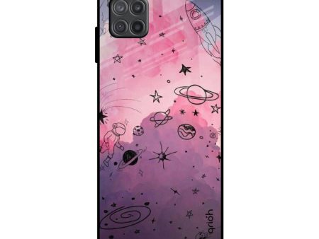 Space Doodles Glass Case for Samsung Galaxy M12 Online now