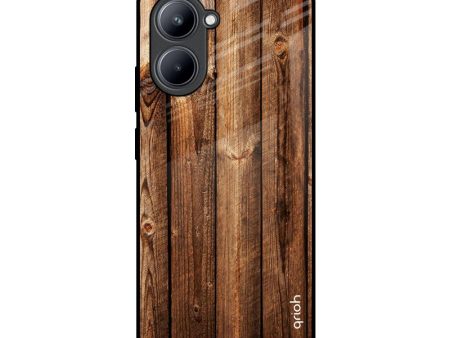 Timber Printed Glass Case for Realme C33 Hot on Sale