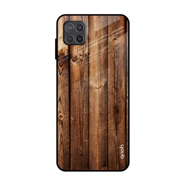 Timber Printed Glass Case for Samsung Galaxy M12 Online Hot Sale