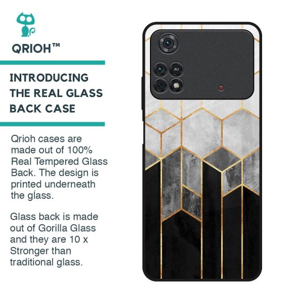 Tricolor Pattern Glass Case for Poco M4 Pro Online Hot Sale