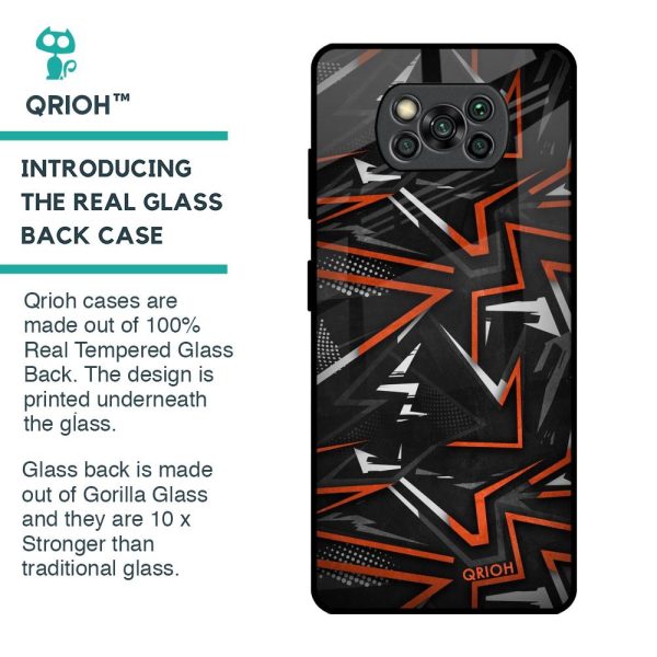 Vector Art Glass Case for Poco X3 Pro For Cheap