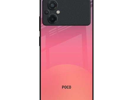 Sunset Orange Glass Case for Poco M5 Discount