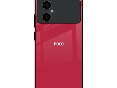 Solo Maroon Glass case for Poco M4 5G Fashion