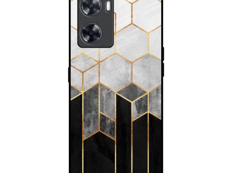 Tricolor Pattern Glass Case for OnePlus Nord N20 SE For Cheap