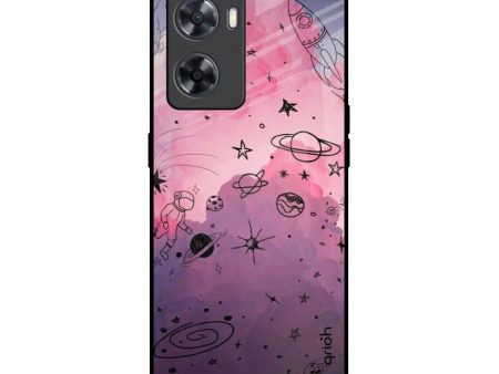 Space Doodles Glass Case for OPPO A77s Online Hot Sale