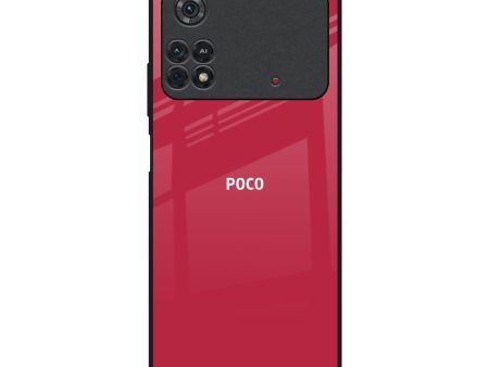 Solo Maroon Glass case for Poco M4 Pro For Cheap