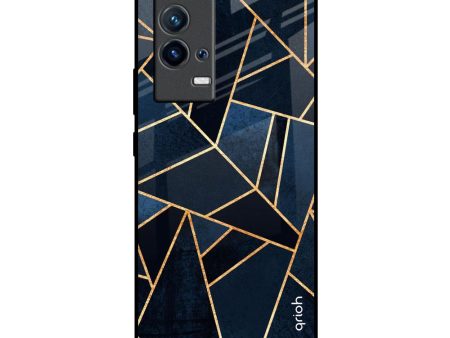 Abstract Tiles Glass Case for IQOO 9 5G Sale