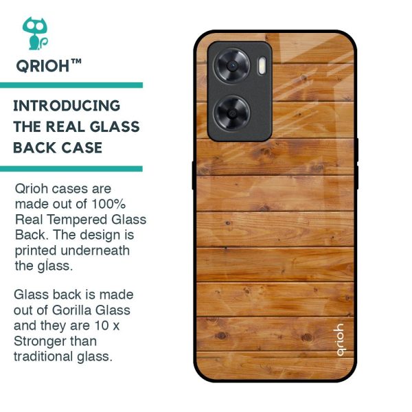 Timberwood Glass Case for OPPO A77s For Discount