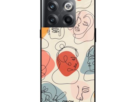 Abstract Faces Glass Case for OnePlus 10T 5G Supply