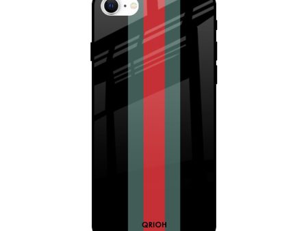 Vertical Stripes Glass Case for Apple iPhone SE 2022 Supply