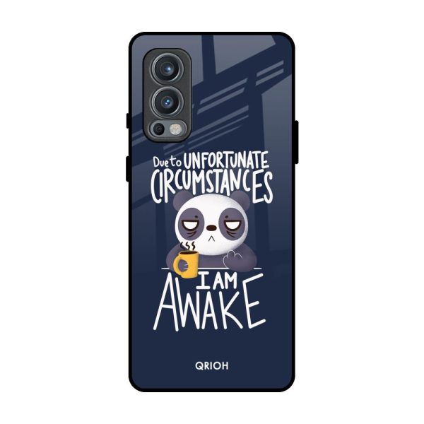 Struggling Panda Glass Case for OnePlus Nord 2 on Sale