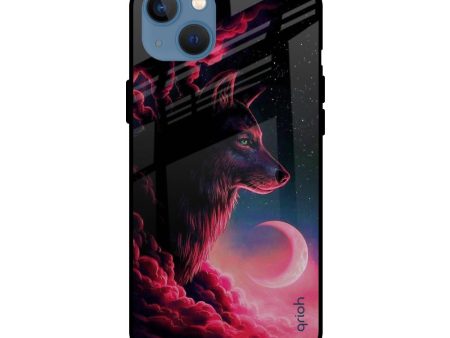 Moon Wolf Glass Case for Apple iPhone 13 on Sale