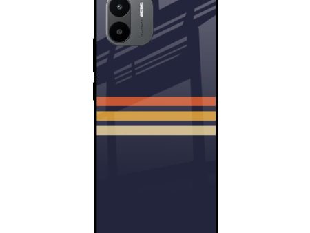 Tricolor Stripes Glass Case For Redmi A1 Online