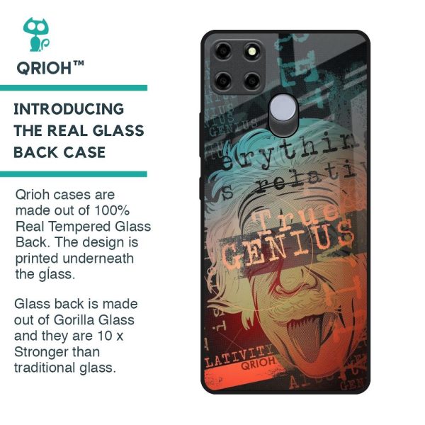 True Genius Glass Case for Realme C25 Fashion