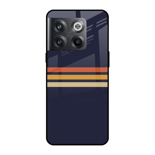 Tricolor Stripes Glass Case For OnePlus 10T 5G Discount