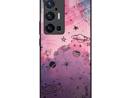 Space Doodles Glass Case for Vivo X70 Pro Plus Hot on Sale