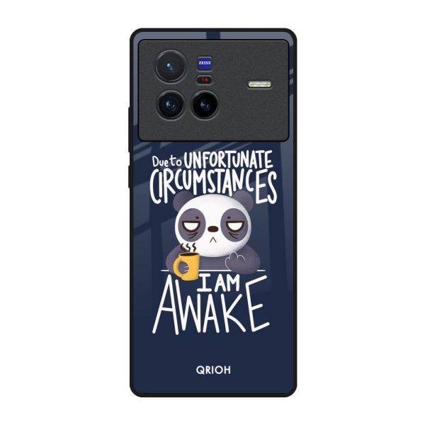 Struggling Panda Glass Case for Vivo X80 5G on Sale