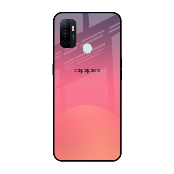 Sunset Orange Glass Case for Oppo A33 Online Sale