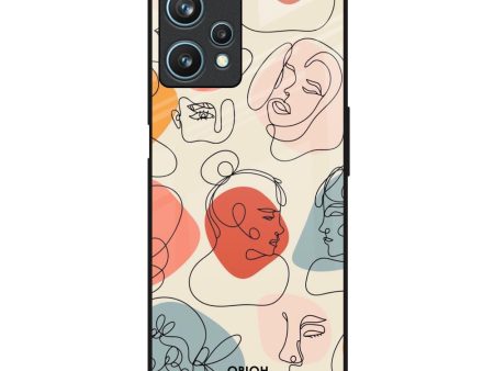 Abstract Faces Glass Case for Realme 9 Pro 5G Supply