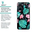 Tropical Leaves & Pink Flowers Glass case for Vivo Y16 Discount