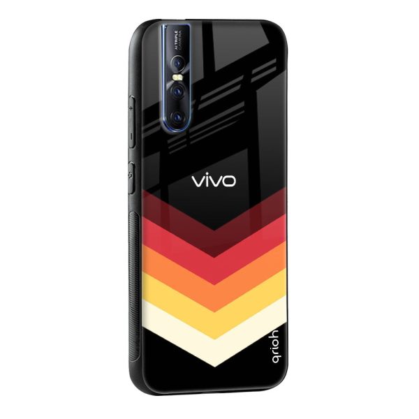 Abstract Arrow Pattern Glass Case For Vivo V25 For Cheap