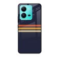 Tricolor Stripes Glass Case For Vivo V25 Online