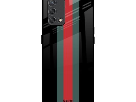 Vertical Stripes Glass Case for Oppo F19s Online now