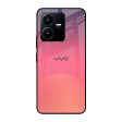 Sunset Orange Glass Case for Vivo Y22 For Sale