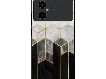 Tricolor Pattern Glass Case for Poco M4 5G For Sale