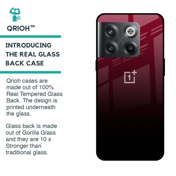 Wine Red Glass Case For OnePlus 10T 5G Supply