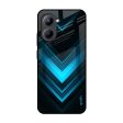 Vertical Blue Arrow Glass Case For Realme C33 For Sale