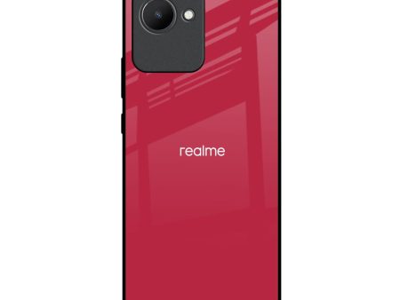 Solo Maroon Glass case for Realme C30 Hot on Sale