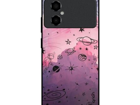 Space Doodles Glass Case for Poco M4 5G Hot on Sale