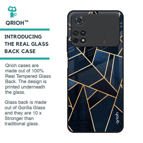 Abstract Tiles Glass Case for Poco M4 Pro on Sale