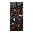 Vector Art Glass Case for Redmi Note 10T 5G Online now