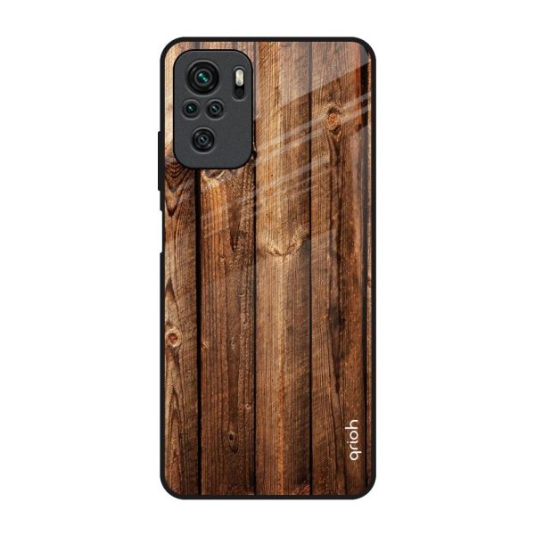 Timber Printed Glass Case for Redmi Note 11 SE on Sale