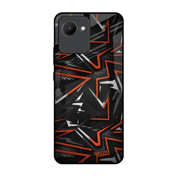 Vector Art Glass Case for Realme C30 For Sale