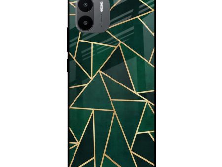 Abstract Green Glass Case For Redmi A1 Online now