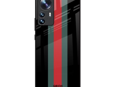 Vertical Stripes Glass Case for Mi 12 Pro 5G Online Hot Sale