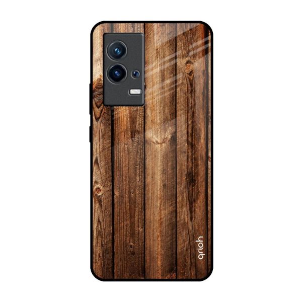 Timber Printed Glass Case for IQOO 9 5G Cheap