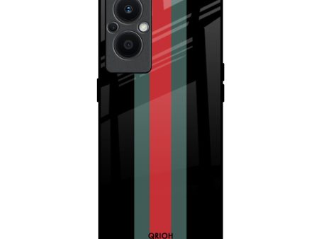 Vertical Stripes Glass Case for OPPO F21 Pro 5G Sale