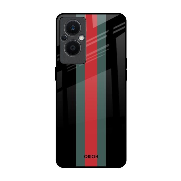 Vertical Stripes Glass Case for OPPO F21 Pro 5G Sale